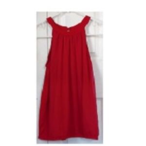 Red Sleeveless Top By Express
